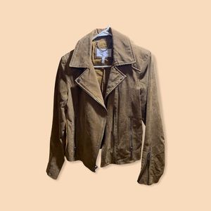 BCBG Chestnut Suede Coat